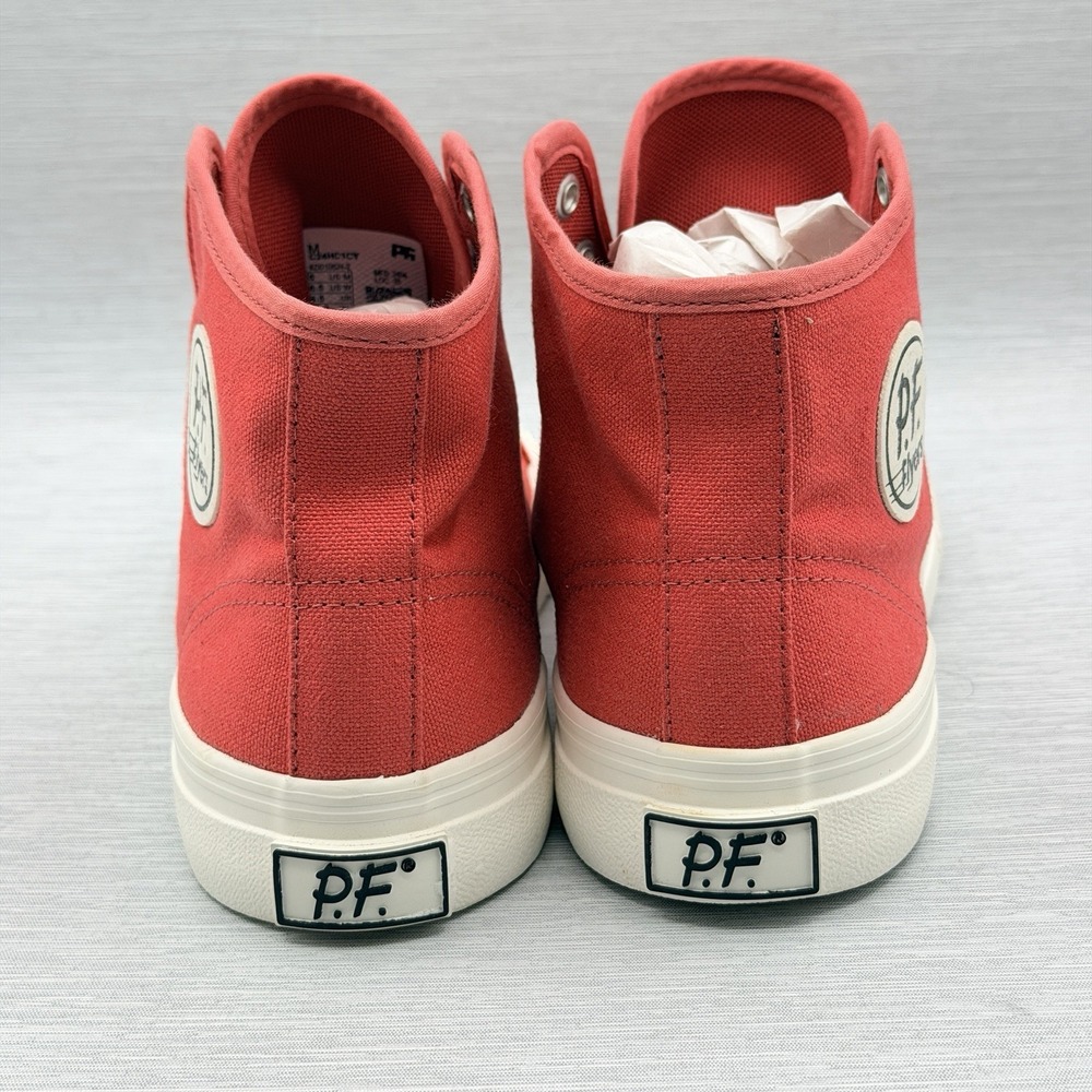 PF Flyers Women's 6.5 Red Canvas High Top Sneakers Center Hi Heritage Retro - Picture 5 of 10